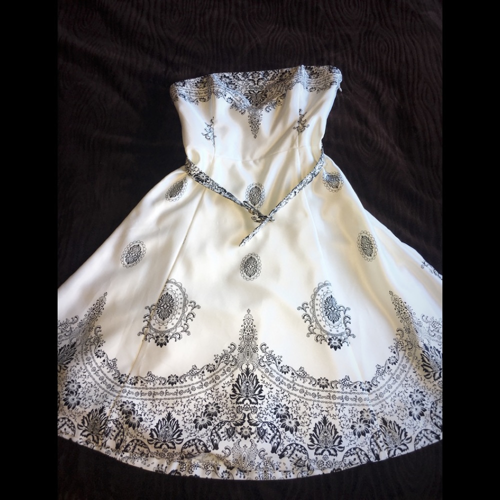 WHBM strapless silk cocktail evening prom dress!!!